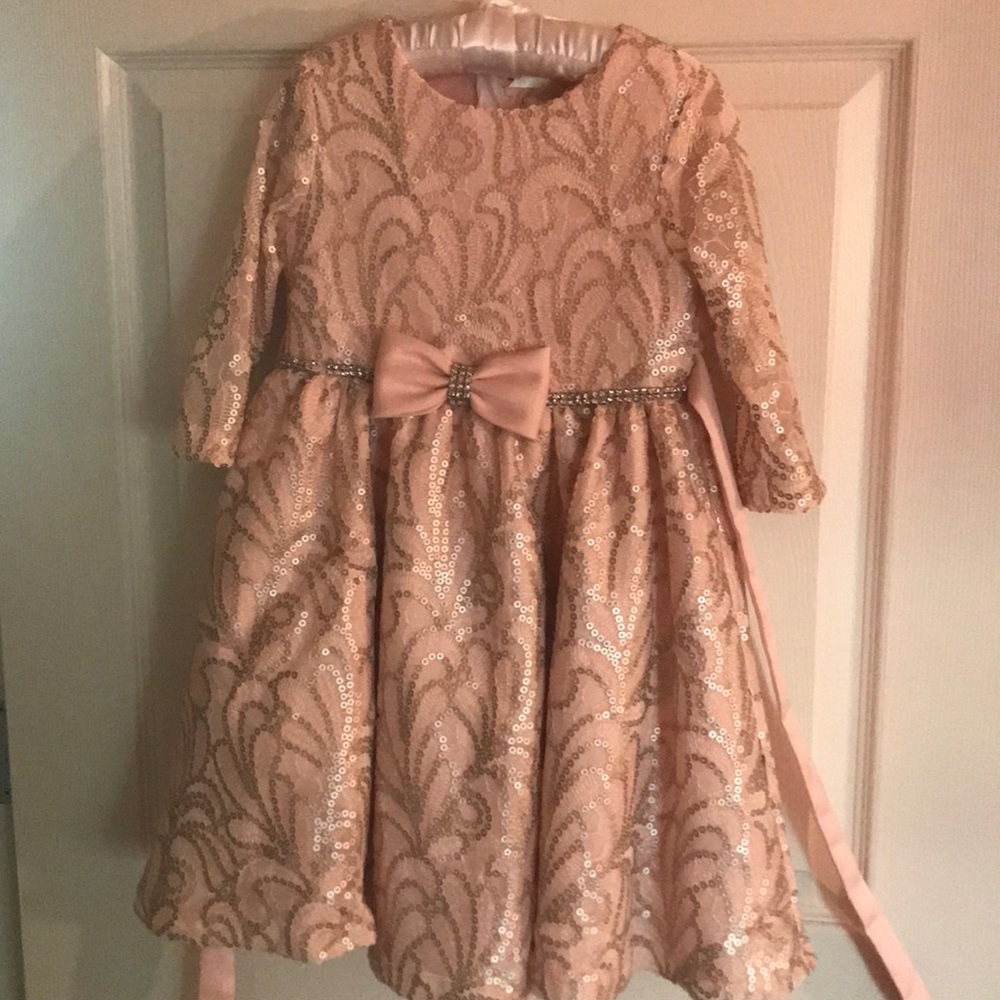 Size 5, Rare Editions sequined dress